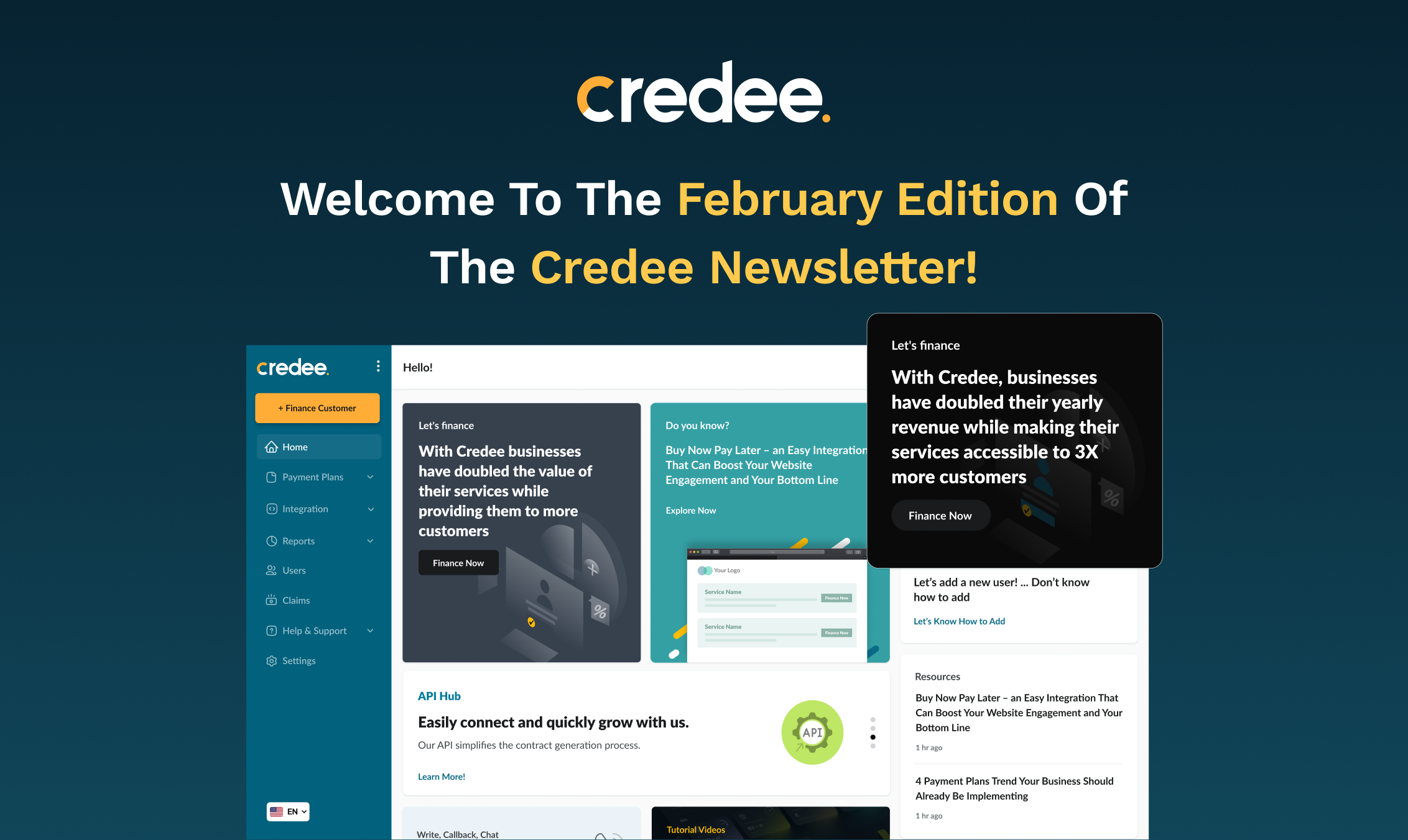 February Newsletter of Credee