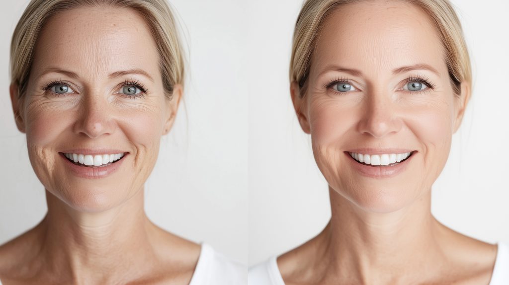 Microneedling Before and After 1 Treatment